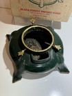 1950s Original Black Forest Green Cast Aluminum Christmas Tree Stand