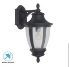 New Home Decorators Wilkerson 16 25 In  1-light Black Hardwired Outdoor Wall Lig