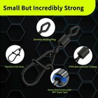 100pcs Fishing Swivel Snap Ptfe Barrel Swivel Snap Strong Lure Line Connector