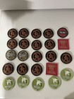 Lot Of 24 Various Cigar Brand Patches Nica Rustica Drew Estate - 3    Diameter