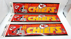 X3 Vintage Wincraft Bumper Sticker Sports Football Nfl Kansas City Chiefs 12x3