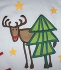 New Company Store White red Xmas Tree Reindeer Sweater Boy girl L 10 12 Cotton