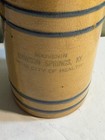 1890 s Dawson Springs Ky  Blue Banded Yelloware Yellow Ware Mug Mineral Water