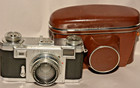 Vintage Rf Camera Zeiss Ikon Contax Iia Black Dial W sonnar 50mm  F2 Lens   Cs 