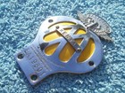 Vintage 1950s Kenya Royal East Africa Aa Motorcycle car Badge   Automobile Assoc