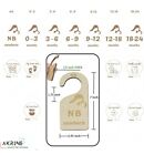 Wooden Baby Closet Dividers  Double Sided Baby Clothes Sz From Newborn_24