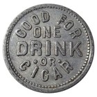 Montana Trade Token  - Basin Sample Room  drink Or Cigar  Saloon-era Mt