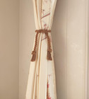 4 Pack Outdoor Curtain Tiebacks Rope  Natural Cotton Curtain Holders  Village Ru