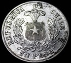 Chile  1881  Un Peso Silver  725-1057