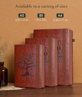 Vintage Leather Journal - 300 Page Lined Journal Notebook With Numbered Pages a5