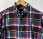 Mens Ralph Lauren Long Sleeve Flannel Custom Fit Vintage Sz Med Clean