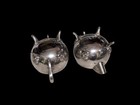 Vintage Victorian Style Silver Plated Creamer   Sugar Bowls 3    Tall Footed  