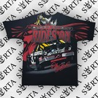 Vintage 90s Nascar Dale Earnhardt Black Knight Goodwrench Racing Aop Sz L Shirt