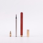 Wooden Ballpoint Pen - Natural Wood With Brass Cap - Black Ink 0 5mm