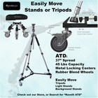 Ravelli Professional 55  65mm Video Camera Tripod Fluid Drag Head  Heavy Duty