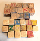 Wooden Blocks 29 Pcs  Variety Of Alphabet Numbers Pictures 1    1-1 4  Blocks