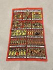 Vintage Ulster Weavers Linen Tea Towel 12 Twelve Days Of Christmas Ireland