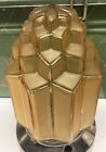 Vintage Art Deco Skyscraper Glass Shade Ceiling Light Fixture For Entry hall Etc