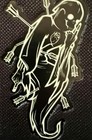 Ed   s Manifesto    poltergeist    Laser Cut Black   Glow Variant Patch Sneakreaper