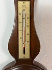 Vintage Taylor Stormoguide Banjo Wall Barometer Thermometer 1927 Wood Mahogany