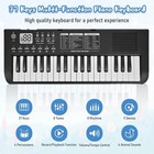 37 Key Portable Electronic Piano Keyboard Piano  mic Kids Music Educational Toy