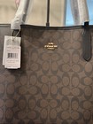 Nwt Coach City Tote In Signature Coated Canvas