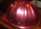 Vintage Fibre Metal Superlite Hard Hat Copper Tone Aluminum