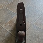 Vintage Original Metal Woodworking Bench Plane Hand Tool W  Wood Handles