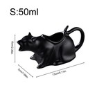 Puking Cat Gravy Boat Kitty Ceramic Sauce Pitcher For Milk Cream And Syrup