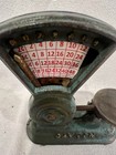 1930s Miniature Dayton Vintage Cast Iron Toy Balance Scale W  Dial   Platform