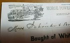  Farm Implements Letterhead Billhead Whitman Agricultural Co  Horse Corn Sheller