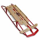Original Vintage Style Toboggan Sled Classic Sleigh Sledding Steerable 48  Long