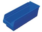 Akro-mils 30098blue Shelf Bin blue plastic 6 In 4kev9