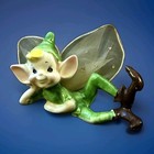 Pixie Fairy Elf Figurine Tulle Glitter Wings Norcrest Japan Mcm Kitsch Vintage  