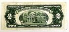 1953  2 Dollar Bill Legal Tender Red Seal Bank Note