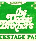 Doobie Brothers   Pablo Cruise Backstage Pass     san Diego Sports Arena 10 15 77