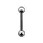 G23 Titanium 14g Straight Barbell Tongue Ring Nipple Piercing Jewelry - 2pcs