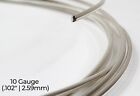 925 Sterling Silver Wire   Round   Half Hard   10-30 Gauge   1-10 Ft   Usa