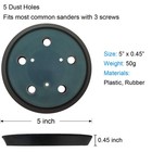 2 Pack 5 Inch 5 Hole Replacement Sander Pad For Porter Cable 333 5 Inches