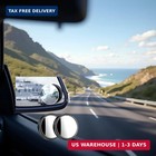 2 Pcs Blind Spot Mirrors 2  Round Hd Glass Convex 360   Wide Angle Side Rear View