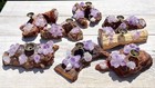 Wholesale Lot 8 Pcs Natural Amethyst Drift Wood Sphere Stand - Incense Holder