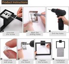 5pcs Matte Black Bathroom Hardware Set Stainless Steel Towel Bar Racks Hooks