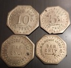Fargo Nd Moose No 1410 Lot Of 14 Vintage Good For Tokens 5   10 Cents