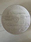 Vintage State Of Kansas Centennial Plate Collection  set Of 4  1861-1961