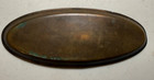 Vintage Heintz Art Metal Oval Tray  Sterling On Bronze  Art Nouveau Bamboo Motif