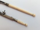Antique Bone Handle Ruling Pens Set 2 Vintage Drafting Cartography Drawing Tools