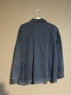 Levi Strauss   Co  Men s Utility Jacket Blue Button Zip Mid-length Size L
