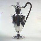 A Large Antique Georgian Old Sheffield Silver Plate Wine Jug 32cm C early 19thc