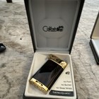 Vintage Colibri Electro-quartz Lighter   Gold Cigar Cutter Set W  Boxes
