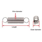0 5mm Wire Dia  304 Stainless Steel Extension Spring 6mm Outer Dia  20 50mm Long